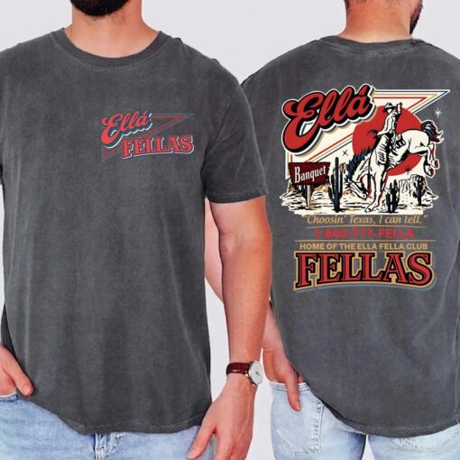 Ella Fella Club Western Double Sided Unisex T-Shirt