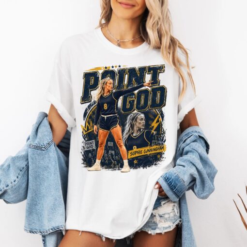 Sophie Cunningham Point God Basketball T-Shirt, Vintage Women Basketball Shirt